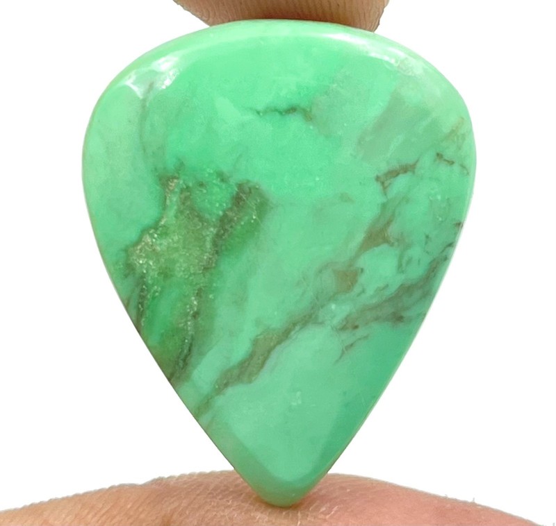 34 Ct 5x27x34 mm Rare Natural Variscite Turquoise Pear Cabochon Gemstone DE=139