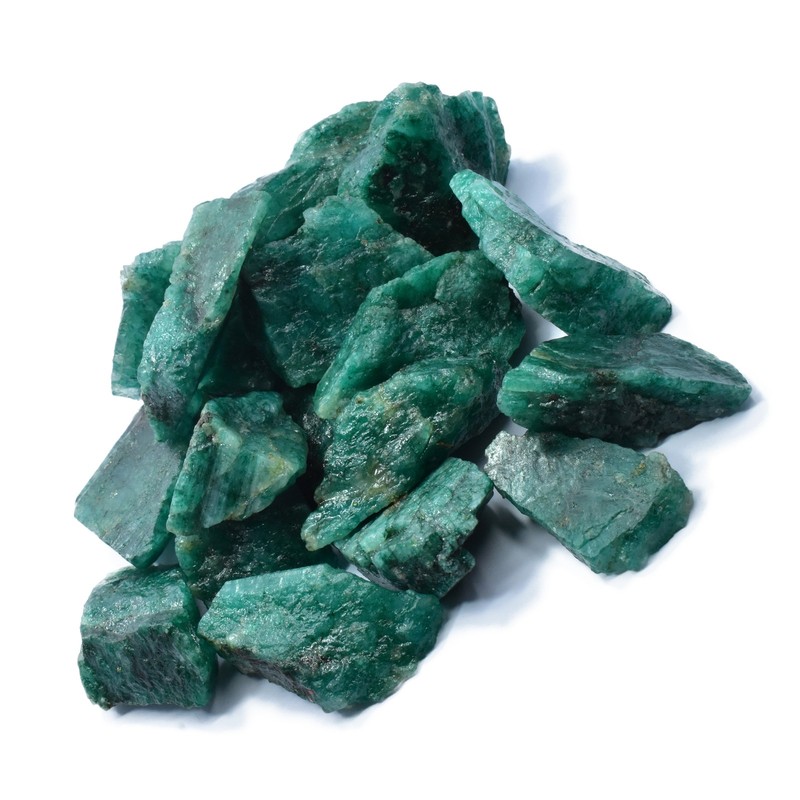 Natural 167 Ct CERTIFIED Uncut Rough Green Emerald Huge Size Loose Gemstone Lot gallery