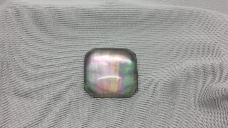 Mother of Pearl Clear Quartz Double Cabochon
