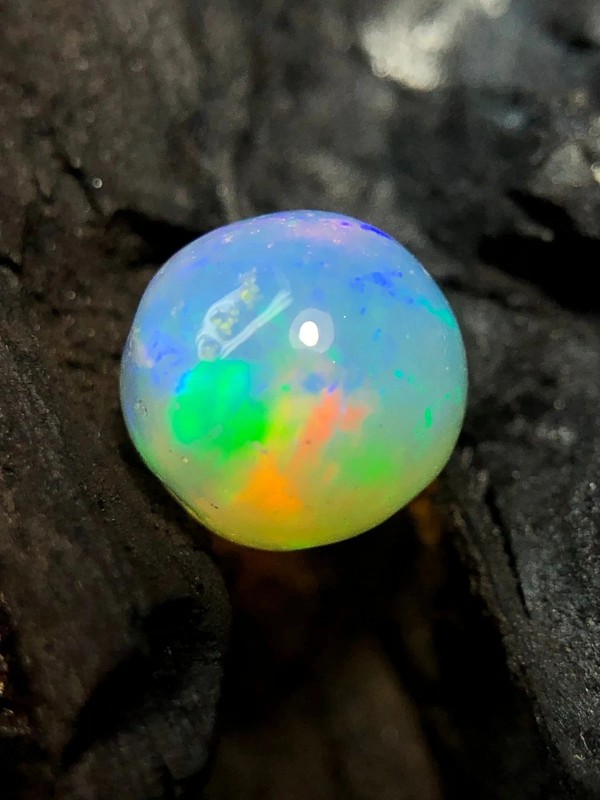 Natural Ethiopian Opal Sphere/Ball, Multi Fire Opal Gemstone, 8 MM Opal Ball. gallery