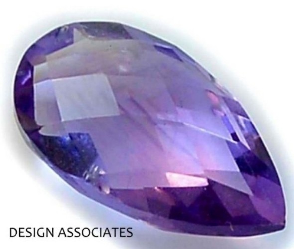 BRAZILIAN AMETHYST 18 x 10 MM PEAR CUT BRIOLETTE ALL NATURAL