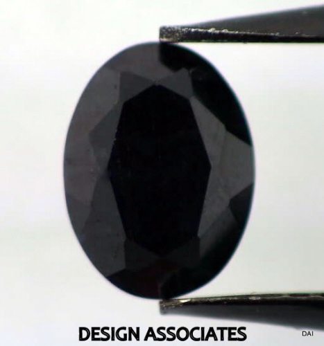 BLACK SAPPHIRE 6×4 MM OVAL CUT EARTH MINED AND TREATED CALIBRATED 2 PC SET AAA
