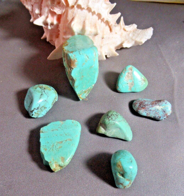 KINGMAN TURQUOISE STONES 300tcw 18mm X 15mm TO 40mm X 30mm #502 gallery