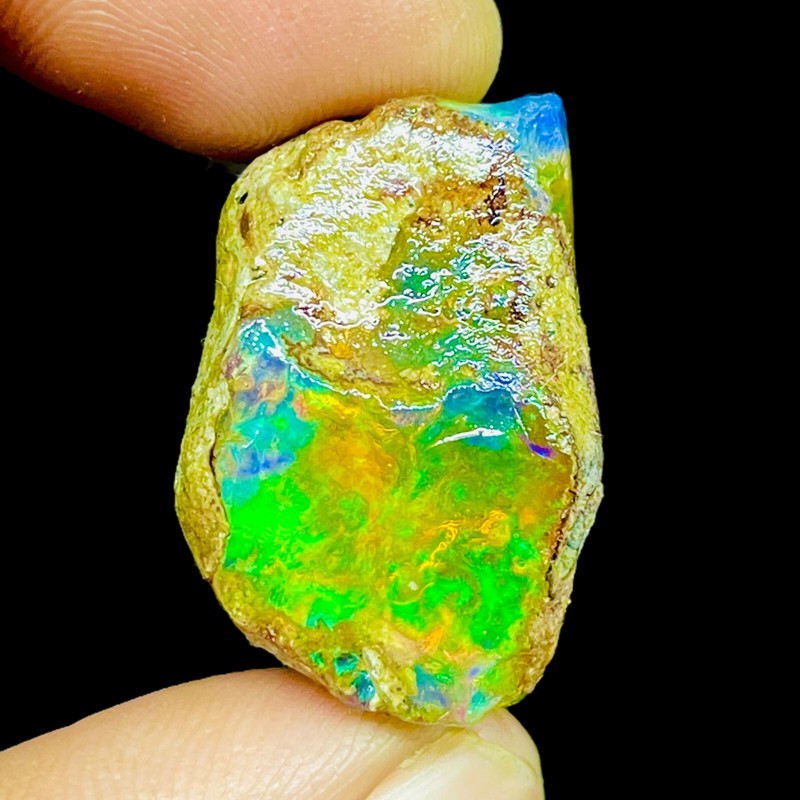 40 Cts Natural Ethiopian Opal Rough 27x17mm Huge Untreated Loose Gemstone
