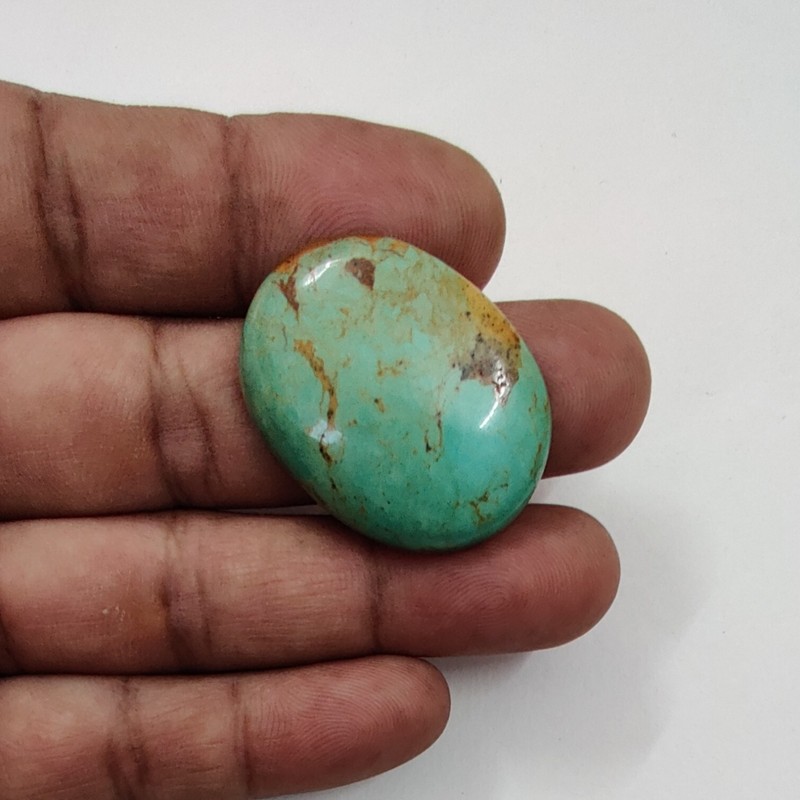 Turquoise Polished Cabochon Loose Gemstone Genuine Turquoise Handmade Cabochon gallery
