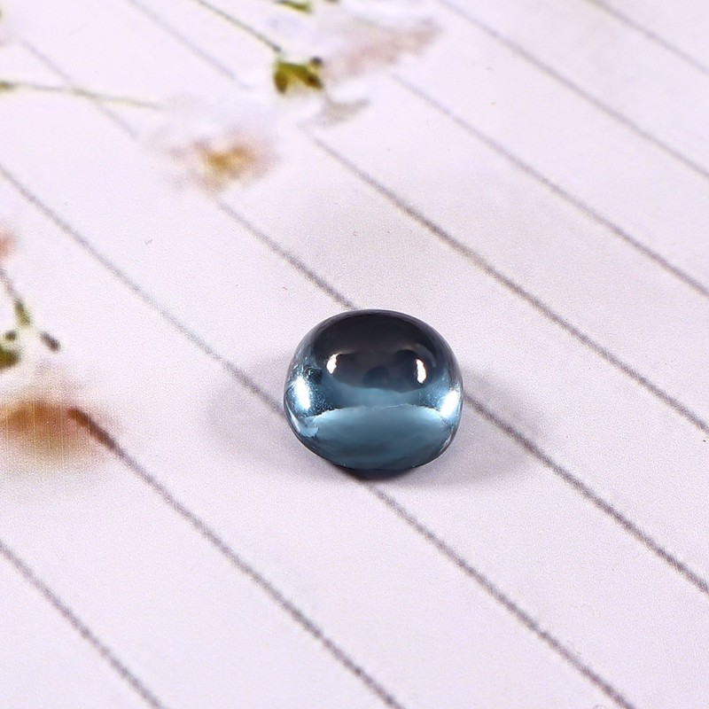 Natural Flawless Brazilian Aquamarine Cushion Cabochon Loose Gemstone 12x12 MM gallery