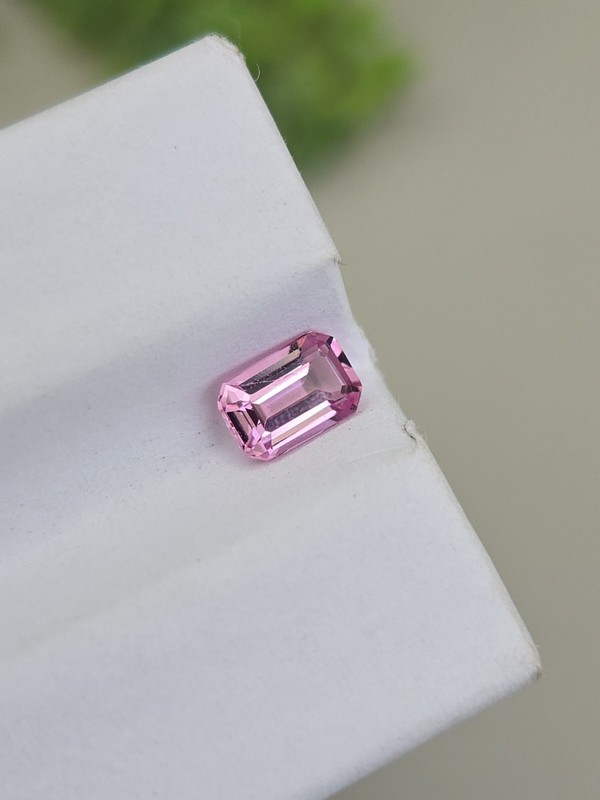 Pink Spinel Loose Gemstone 6x4mm Emerald Cut Natural Untreated Tajikistan gallery