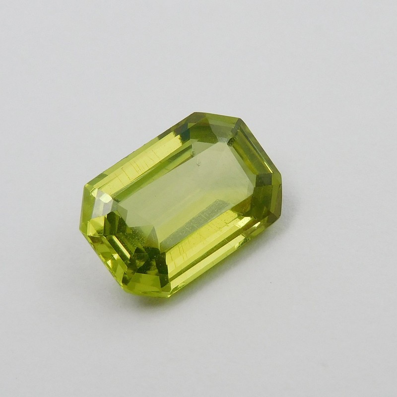 Natural Emerald Cut Green Sapphire 4-6 Ct Loose Gemstone Perfect CERTIFIED
