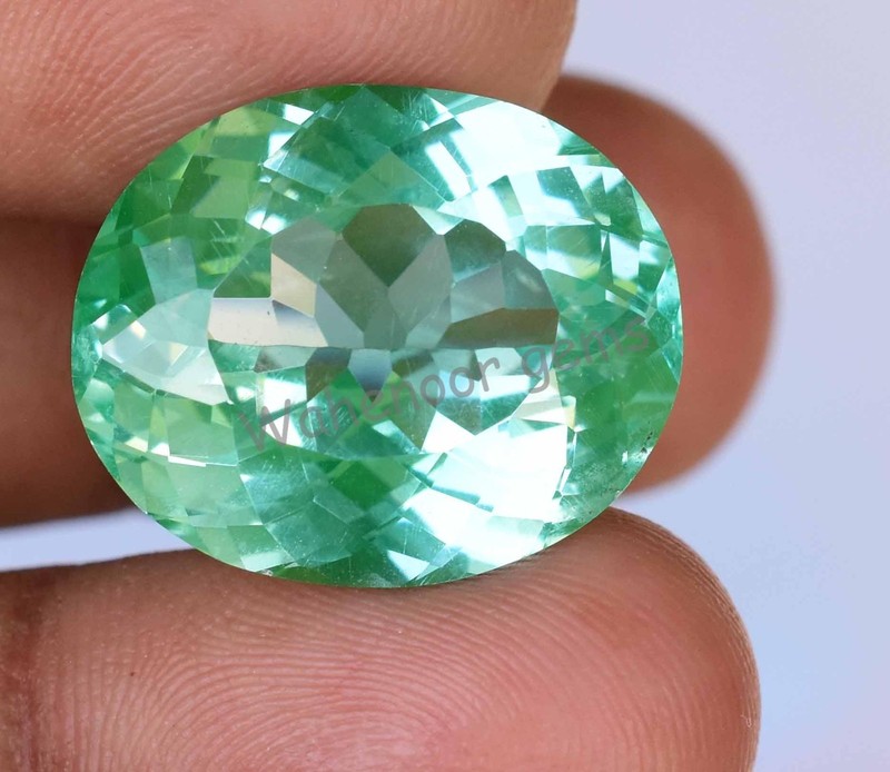 22.65 Ct Natural Paraiba Tourmaline Oval Blue Green Neon Copper Certified Gems gallery