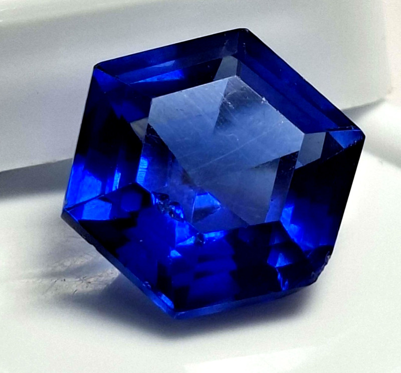 Dark Blue Tanzanite Hexagon Cut 10-12 Ct Natural Loose Certified Gemstone SB860 gallery