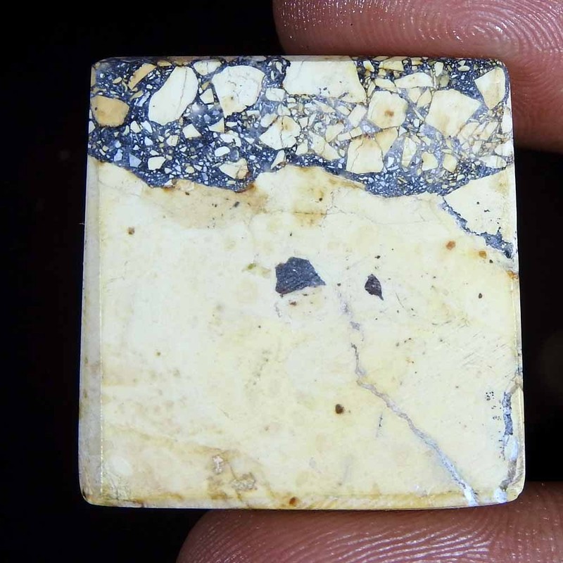 57.10Cts100%Natural Antique Maligano Indonesian Jasper Cushion Cabochon Gemstone gallery