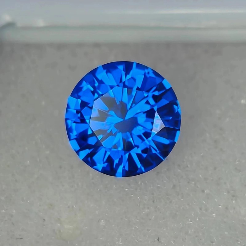4.20 Ct Excellent Round Cut Natural Ceylon Blue Color Sapphire Loose Gemstone A+
