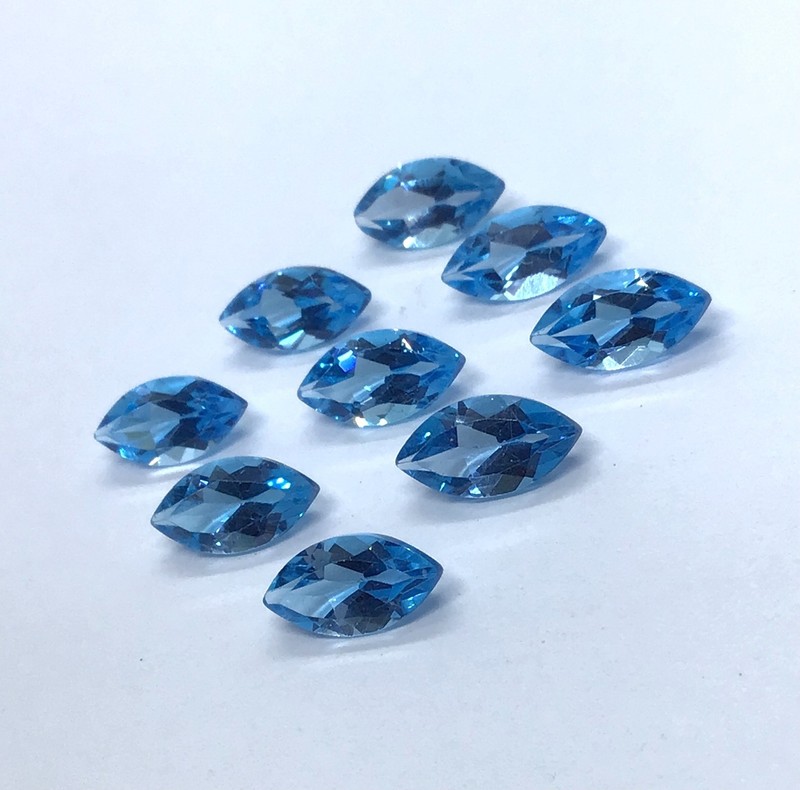Natural AAA Swiss Blue Topaz Marquise Cut Loose Gemstone For Making All Jewelry