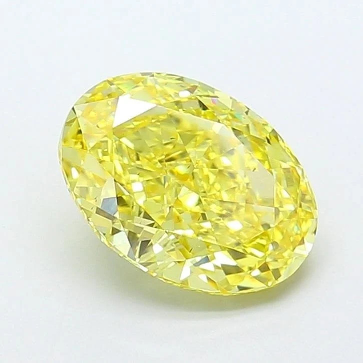 6.50 CT Natural Yellow Diamond 10x14 mm 1 Pcs Oval Cut VVS1 D Grade Certified. gallery