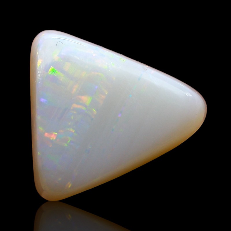3.00 Cts Natural Trillion Fire Opal Cabochon Ethical Jewelry Making 10x10x4 mm gallery