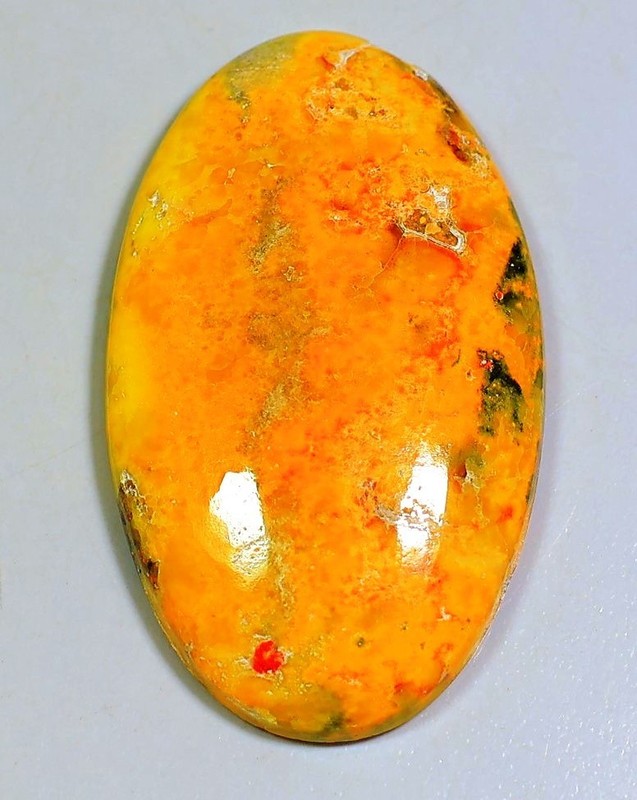 48 CT 6X23X39 mm NATURAL BUMBLE BEE JASPER OVAL CABOCHON JEWELRY GEMSTONE DC-186