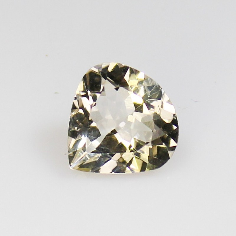 Natural Faceted Peach Morganite Piece In Heart Shape 2.20 Carats 10x10x4 mm