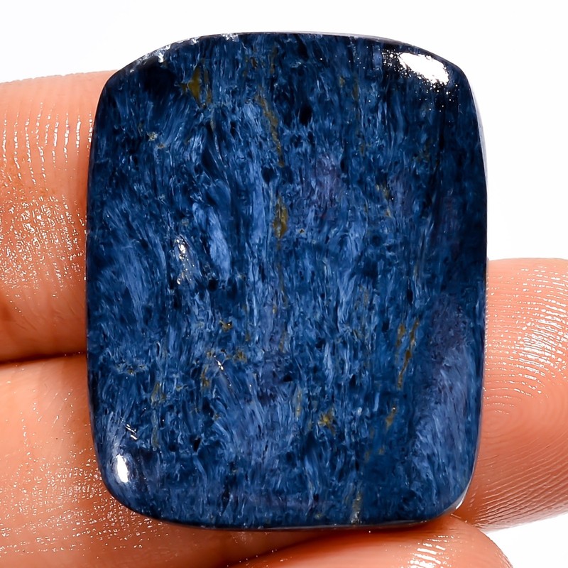 26 Ct Natural Blue Sieber Agate Cabochon Loose Gemstone For Jewelry 25X20X4 mm
