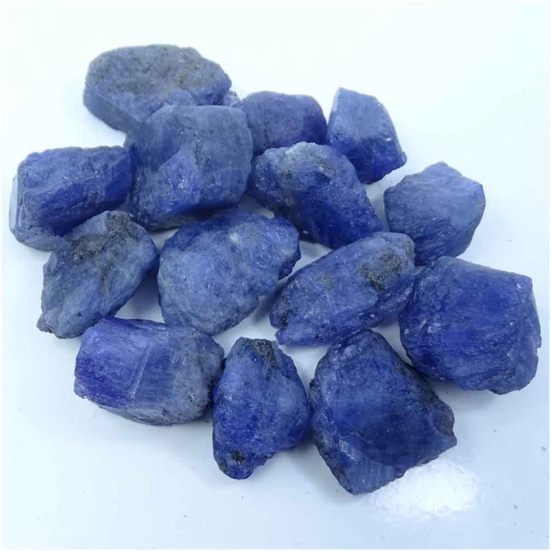 4-6pcs, 100 Cts, Natural Raw Tanzanite Stone, Rough Gemstone and Crystals Lot.