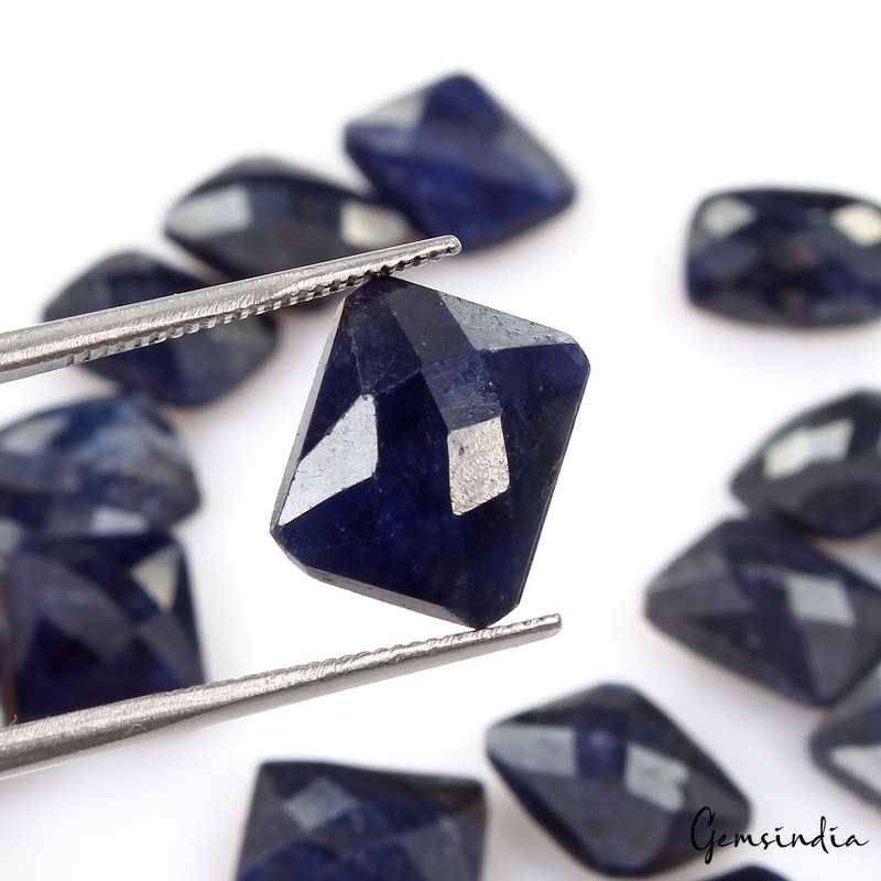 10-12mm Natural Blue Sapphire Octagon Checker Cut Loose Gemstones~77.00Ct/16 Pcs gallery