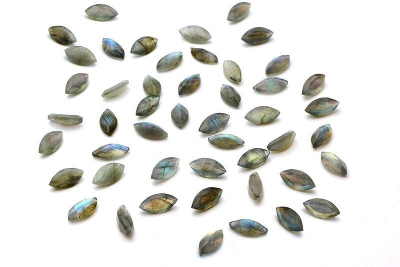 Natural Blue Labradorite Marquise Faceted Cut 6x12mm To 8x16mm Loose Gemstone