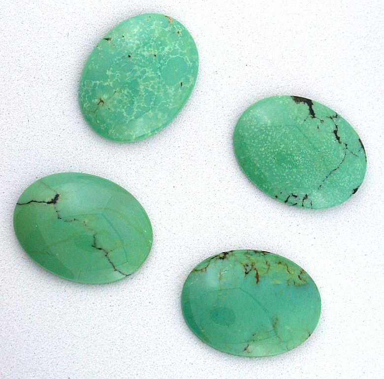 ONE 20×15 20mm x 15mm Oval Natural Sonoran Turquoise Cabochon Gemstone EBS3235