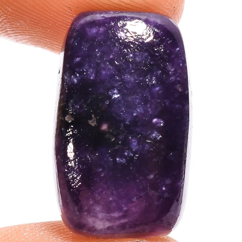 Purple Lepidolite Radiant Shape Cabochon Gemstone 15.5 Ct 20X12X5 mm A-19655