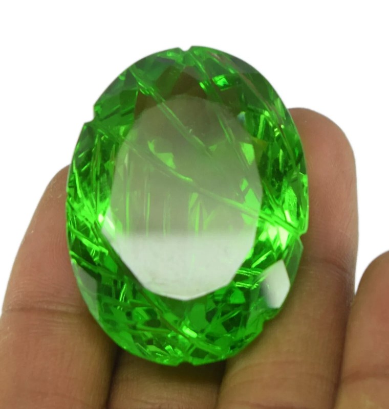 Oval Shape 127 Carat EGL Certified Moldavite Impact Tektite Loose Gemstone
