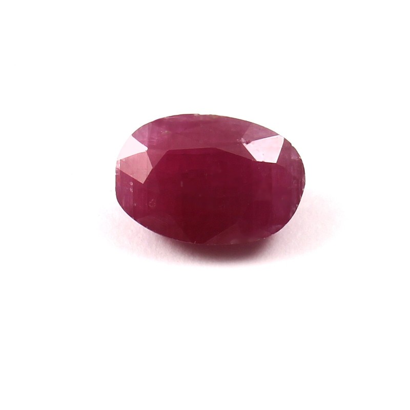 3.61 CT CERTIFIED 100% Natural Unheated Mozambique Ruby Oval Loose Gemstone Cut gallery