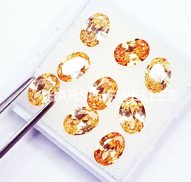 Natural Padparadscha Sapphire 16 Pcs Lot Loose Gemstone 6*8 MM Certified gallery