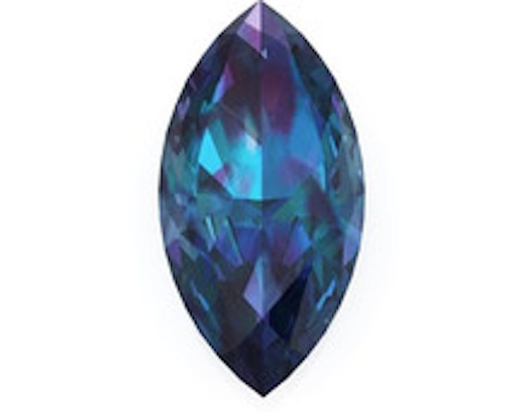 Lab-Created Pulled Alexandrite Color Change Marquise Loose Stone (4x2mm-20x10mm)