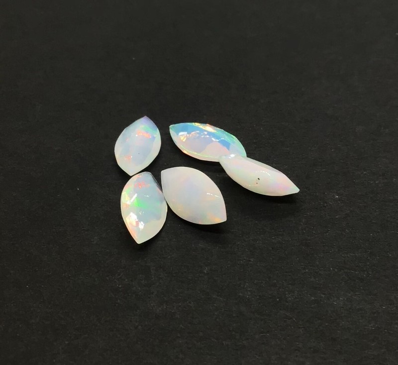 AAA Natural White Ethiopian Opal Marquise Cut Loose Gemstone For All Jewelry gallery