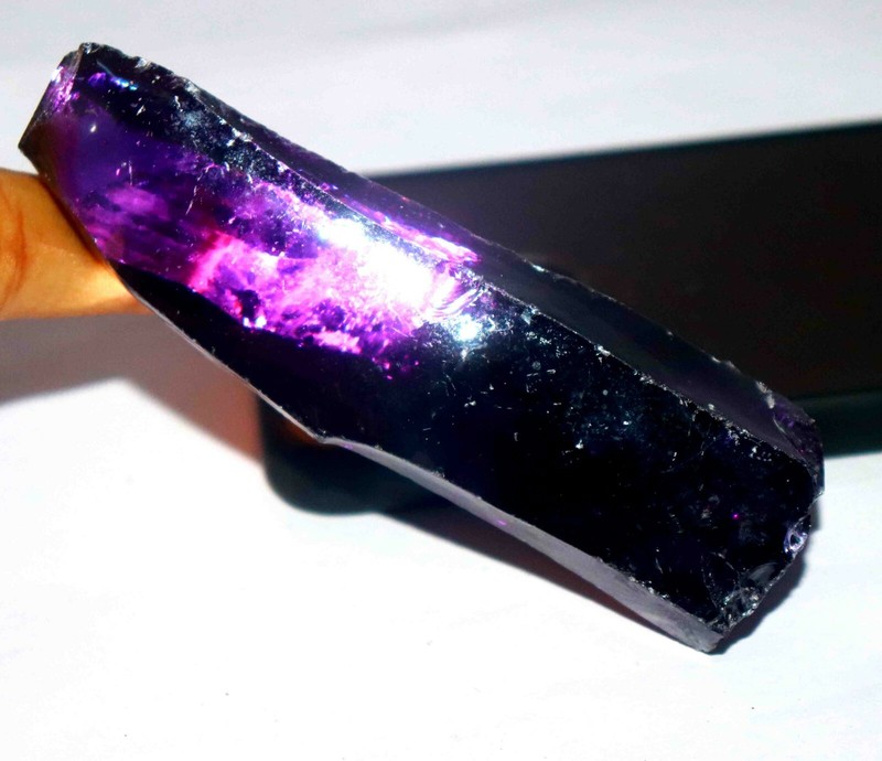 DYED 2500Ct Certified Natural Purple Zircon Gemstone Rough Big Sale gallery