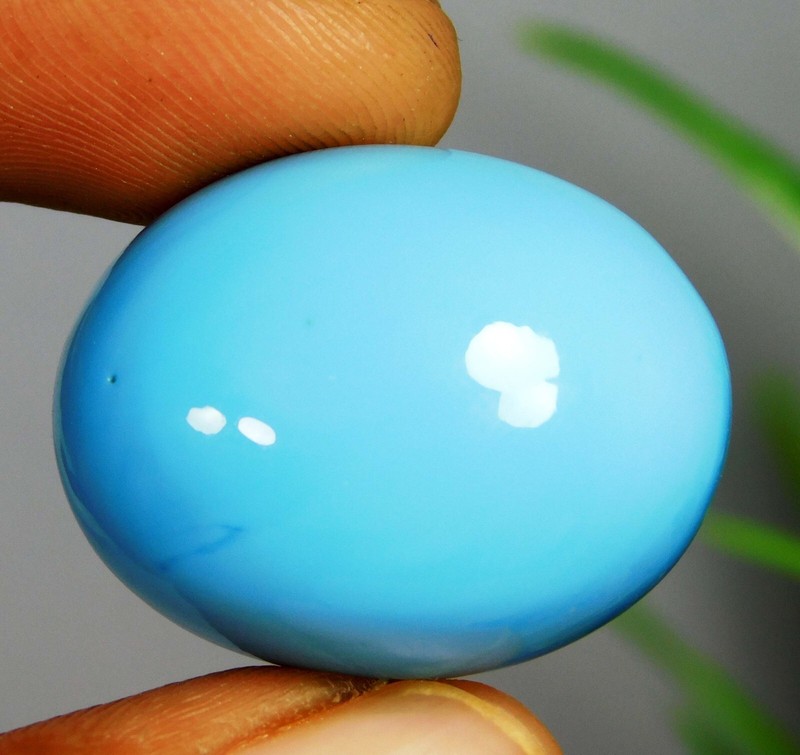 Natural 64.00 CT Turquoise Sleeping Beauty Oval Cabochon Cut Loose Gemstone gallery