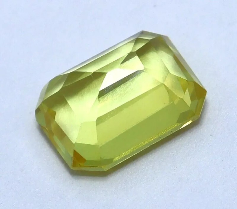 Natural Ceylon 8.90 Ct Yellow Sapphire Emerald Cut Certified Rare Loose Gemstone gallery