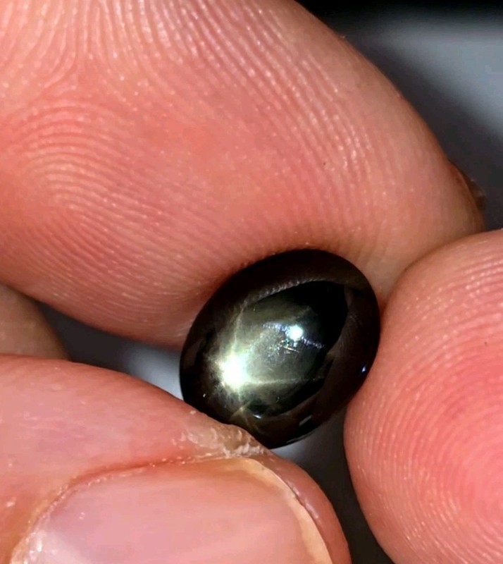 Unheated Blue Star Sapphire 6 Ray Kanchanaburi 3.91 Carat Natural Gemstone ✨️