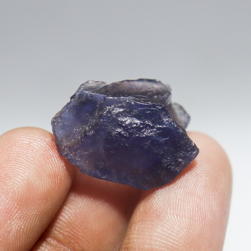 Natural Iolite Rough Stone 23x18x11 mm 21.65 Ct Raw Blue Gemstone
