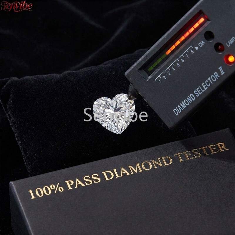 4~10Pcs VVS1 D Color Excellent Heart Cut Brilliant Moissanite Loose Gemstones gallery