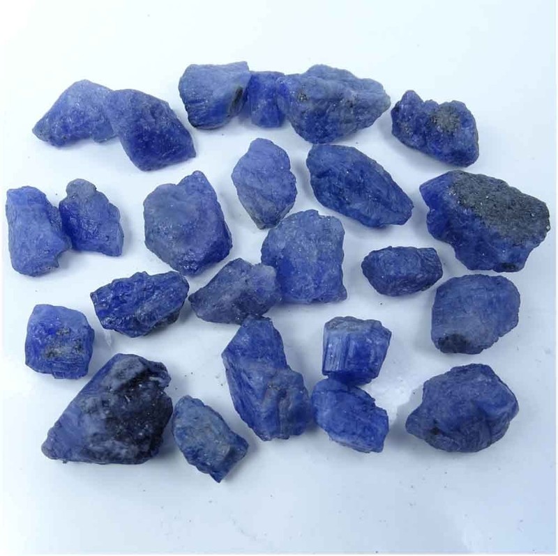5-7 Pac . Natural Raw Tanzanite Stone. 150Cts Rough Gemstone and Crystals Lot gallery