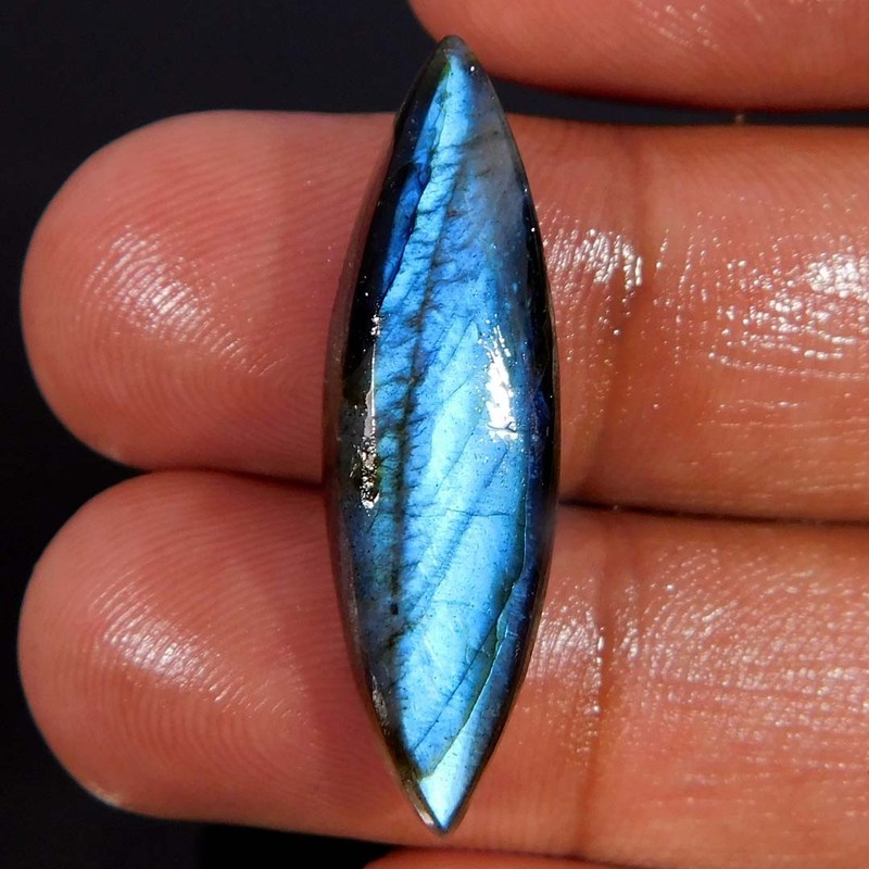 Wholesale 13.10Cts. Natural Blue Flash Labradorite Marquise Cabochon Gemstone