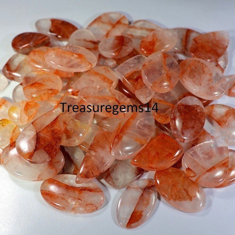 250 Crt WHOLESALE LOT RED FIRE APPLE QUARTZ CABOCHON GEMSTONE AAAA