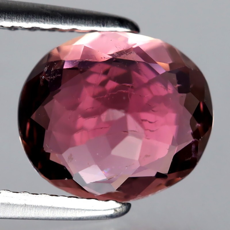 1.91 ct Astonishing Oval Cut (9 x 8 mm) Mozambique Pink Tourmaline Gemstone gallery