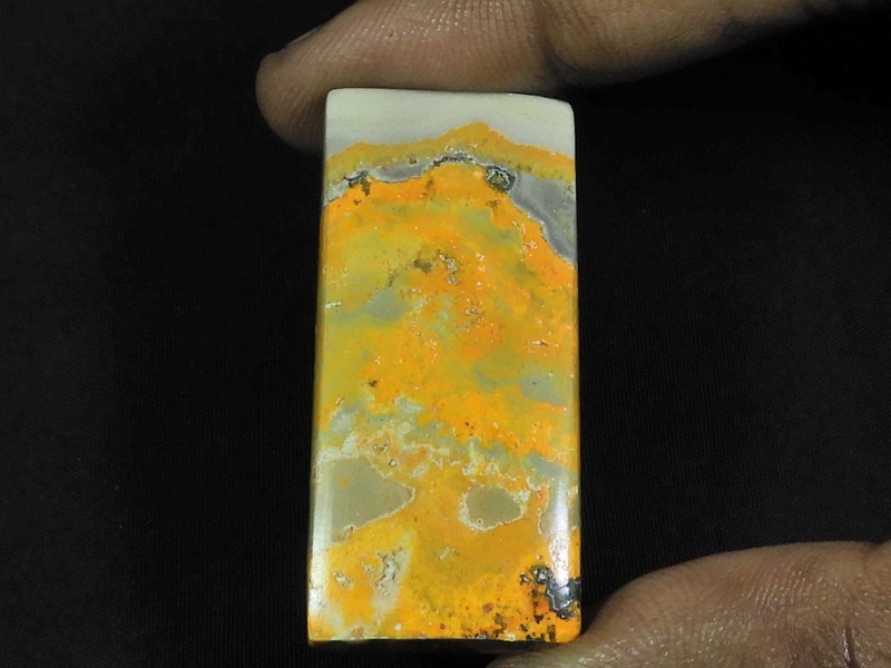 19X42X05MM Natural Bumble Bee Jasper Octagon Cabochon Loose Gemstone 52Cts. gallery