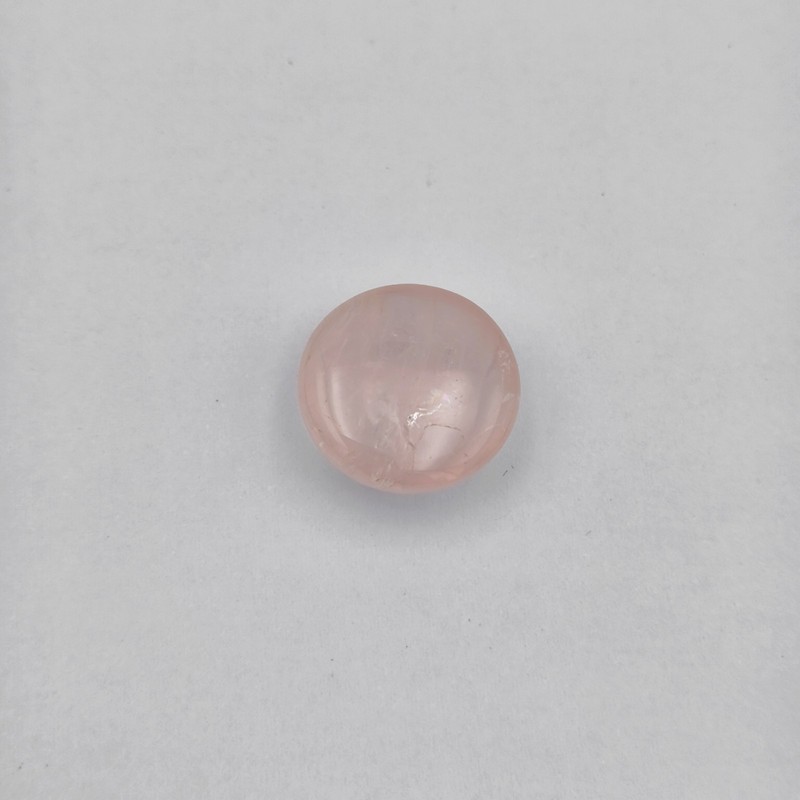19 Ct Natural Rose Quartz Gemstone Round Cabochon Pink 18x18mm Madasgacar gallery