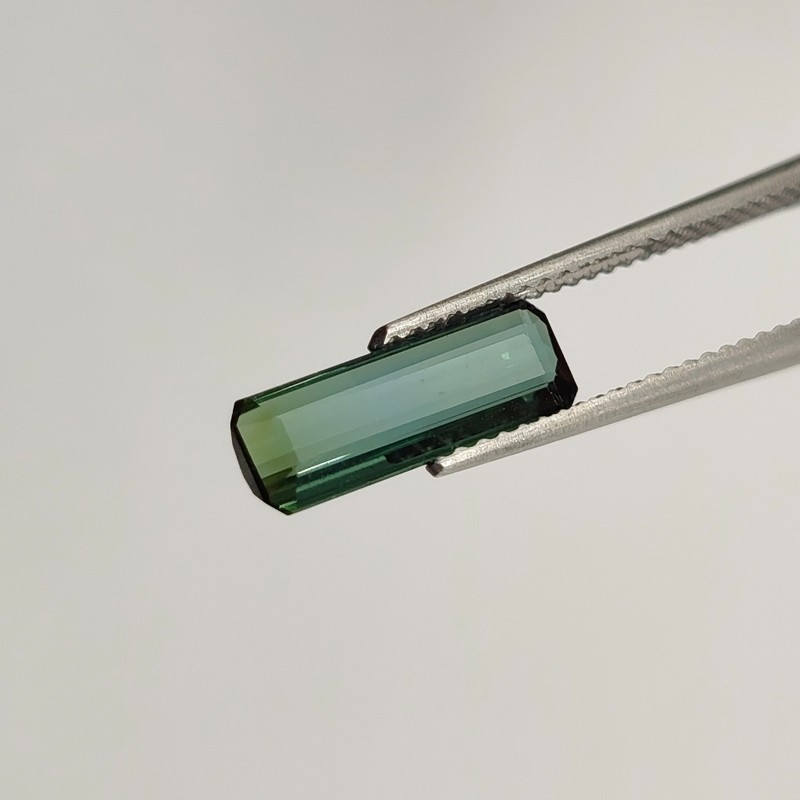 Natural Green Tourmaline 1.59Ct Baguette Loose Gemstone Brazil 12.8x4.5 mm gallery