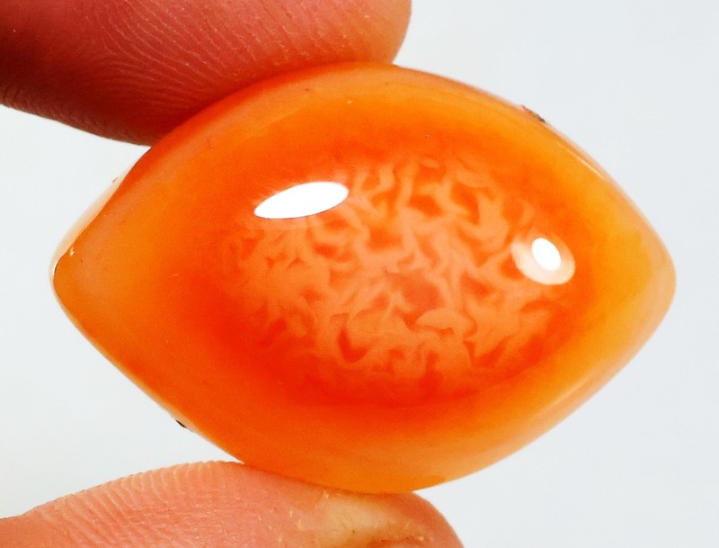 52 Ct 12X20X30 mm Natural Eye Agate Cabochon Evil Protector Gemstone CZ-691