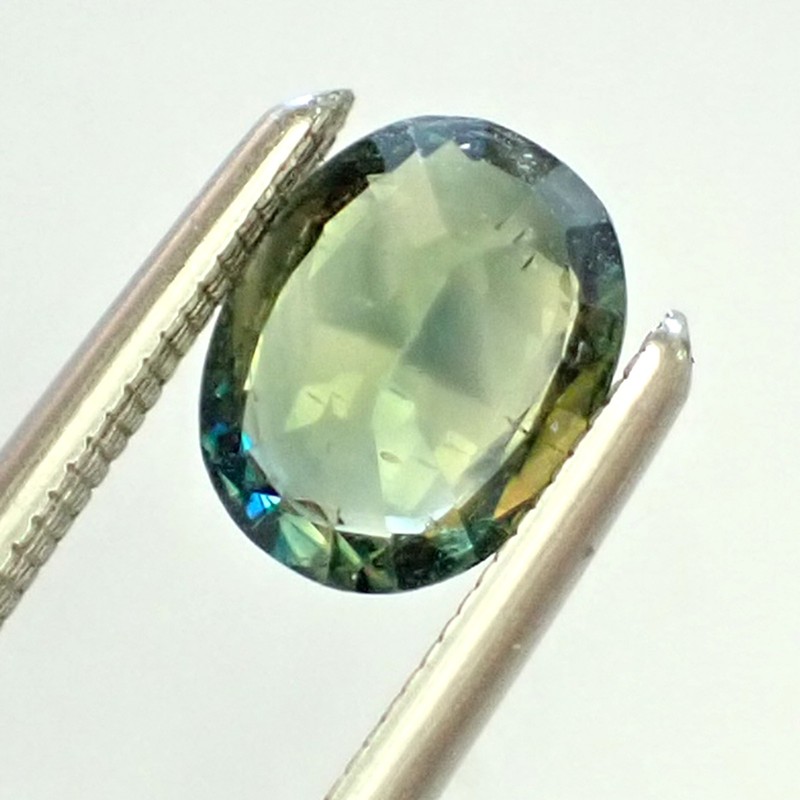 0.75ct Oval 6.3x4.9mm Dark Green-Blue Natural Australian Parti Sapphire Rare Gem gallery