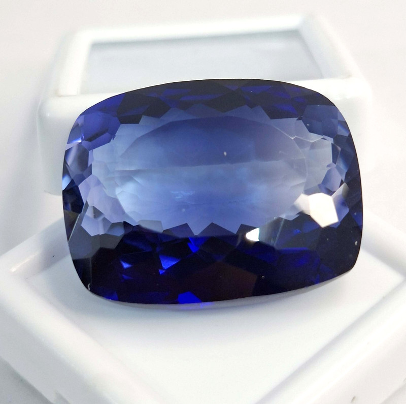 48-50 Ct Blue Tanzanite Cushion Cut Natural Loose Real Certified Gemstone SB728