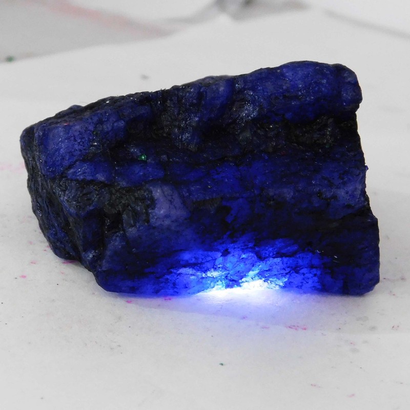 Blue Sapphire 50 Ct Natural Earth Mined Huge Rough Loose Gemstone CERTIFIED gallery