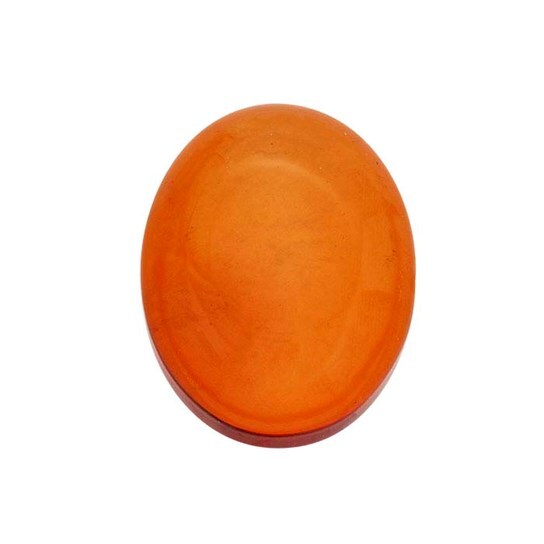 Amber Oval Cabochon Gemstone